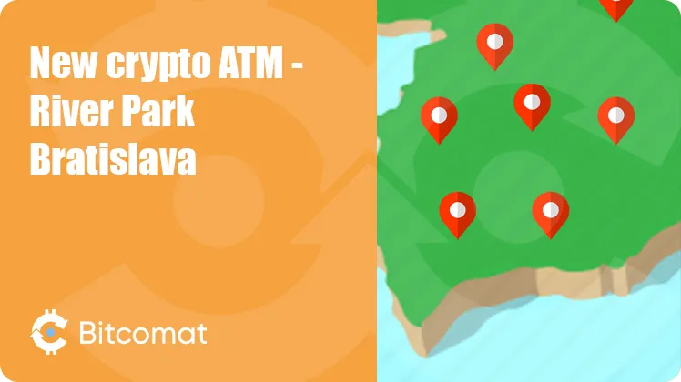 New crypto ATM installed: River Park Bratislava